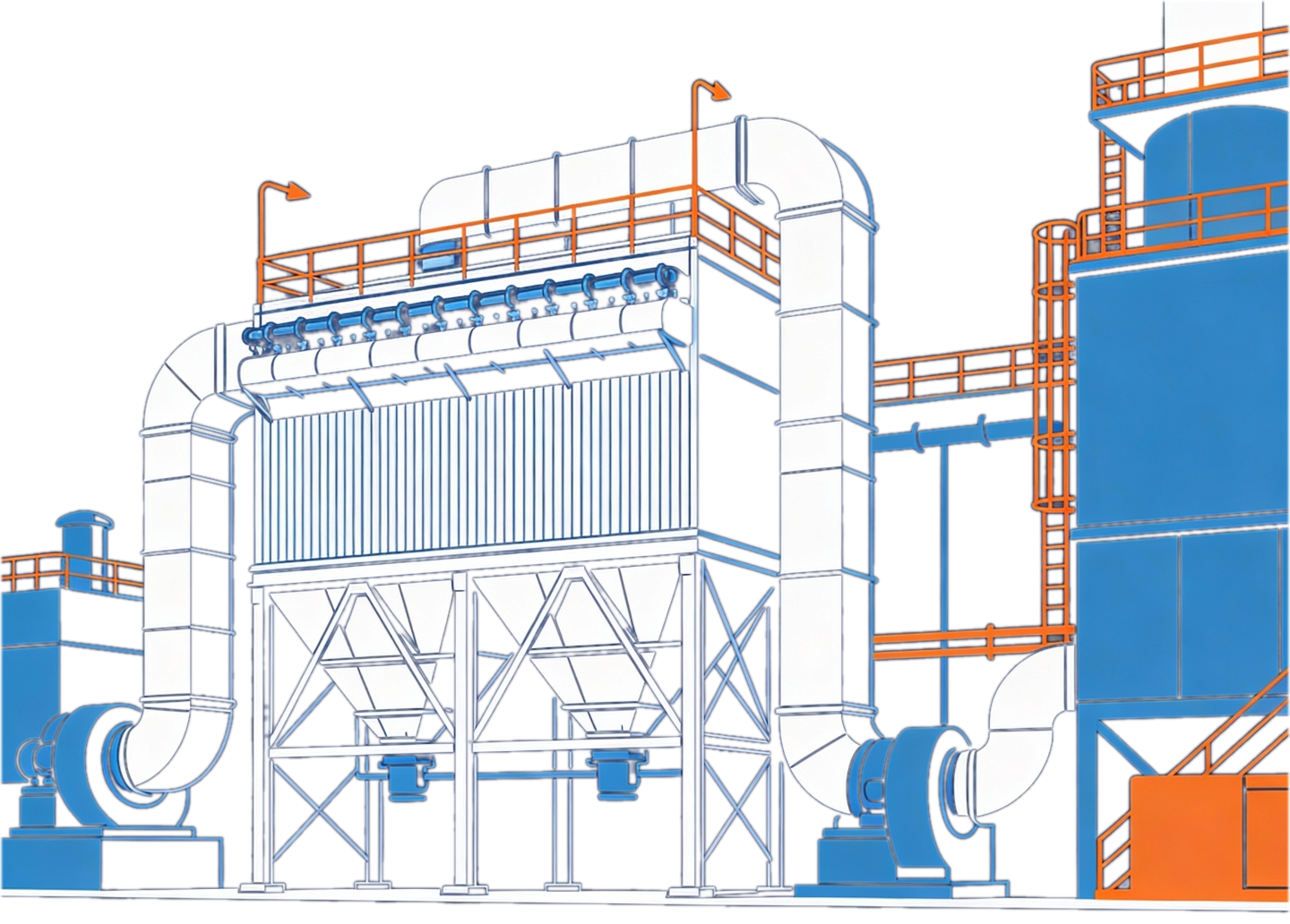 Průmyslová filtrační technologie pro snižování emisí